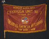 WWI CLEVELAND OHIO AMERICAN DISABLED VETERANS FLAG
