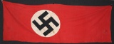 WWII NAZI GERMAN GI SIGNED DOUBLE SIDED BANNER