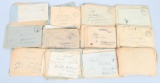 WWII NAZI GERMAN GROUP OF 74 FELDPOSTS - LETTERS