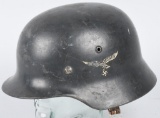 WWII LUFTWAFFE M-35 DOUBLE DECAL COMBAT HELMET