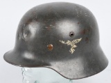 Nazi WWII LUFTWAFFE EARLY M-35 DOUBLE DECAL HELMET