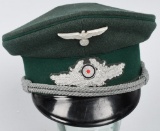 WWII NAZI GERMAN FORESTRY OFFICER VISOR CAP