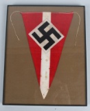 WWII NAZI GERMAN HITLER YOUTH HJ RALLY PENNANT