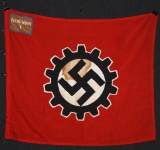 WWII NAZI GERMAN DAF BANNER FLAG