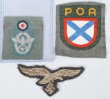WWII NAZI INSIGNIA AND PATCHES