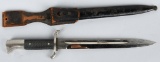 WWII NAZI FIRE POLICE BAYONET SCABBARD & FROG