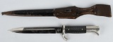 WWII MAUSER K-98, PARADE BAYONET, SCABBARD & FROG