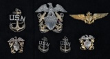 WWII UNITED STATES NAVY WINGS & INSIGNIA LOT