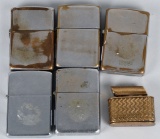 WWII - KOREAN WAR ZIPPO LIGHTER LOT + REGELITER