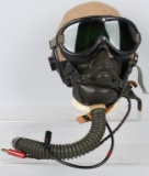 WWII US AN-H-15 FLIGHT HELMET GOGGLES OXYGEN MASK