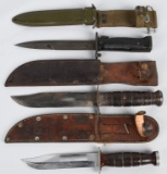 U.S. KA-BAR FIGHTING KNIFE & BAYONET LOT