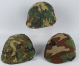 U.S. HELMETS WITH CAMO COVERS