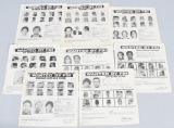 FBI POST OFFICE WANTED POSTERS (8) 1980S COA