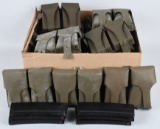 25-DOUBLE MAG G3 POUCHES & 4- FAL MAGAZINES