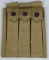 WWII USMC THOMPSON AMMO POUCH 3 CELL 30 ROUND