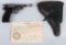 WALTHER P38, 9MM PISTOL, HOLSTER, CAPTURE PAPERS