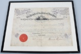 CIVIL WAR 8TH NEW YORK COMMISSION GOVERNOR SIGNED