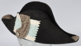19TH CENT IMPERIAL GERMAN OFFICER FORE & AFT HAT