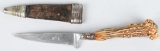 19TH CENTURY STAG HANDLED SOLINGEN KNIFE - DAGGER