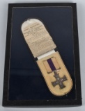 WWI BRITISH MILITARY CROSS MEDAL TANK CORPS - CASE