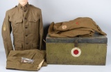 WWI U.S. 37TH DIVISION 112TH TRAIN TRUNK GROUPING