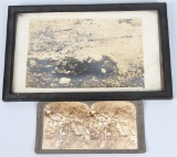 WWI PHOTO LOT SOLDIERS SKELETON REMAINS