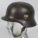 WWII NAZI GERMAN M 35 DOUBLE DECAL ARMY HELMET