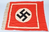 WWII NAZI GERMAN FRINGED PODIUM FLAG