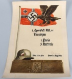 WWII NAZI GERMAN POSTER 11TH REGT SPORTSFEST 1938