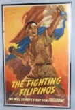 WWII U.S. POSTER - THE FIGHTING FILIPINOS - 1943