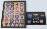 WWII U.S ARMY AIR FORCE WINGS PATCH & INSIGNIA LOT