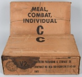 VIETNAM WAR - U.S. ARMY 2 CASES OF C RATIONS 1966