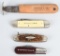 4 - ADVERTISNG POCKET KNIVES BUSTER BROWN ETC...