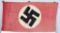 WWII NAZI GERMAN FLAG -1945 CAPTURED & GI SIGNED