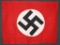 WWII NAZI VEHICLE ID FLAG GI SIGNED 84 SIGNAL CO.