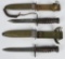 WWII US M 4 BAYONET FIGHTING KNIFE LOT (2)