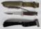 WWII M3 FIGHTING KNIFE &AAF FOLDING SURVIVAL KNIFE