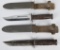 WWII USN MK2 KABAR FIGHTING KNIFE & SHEATH (2)