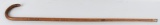 CIVIL WAR CANE FROM ABRAHAM LINCOLN BIRTHPLACE