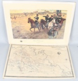CIVIL WAR 1895 MAP CHICKAMAUGA & DALE GALLON PRINT