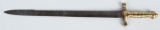 19th CENT. FRENCH SAW BACK SORT SWORD