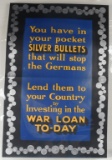 WWI BRITISH POSTER WAR LOAN TO-DAY
