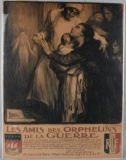 WWI FRENCH FRIENDS OF ORPHANS PATRIOTIC POSTER