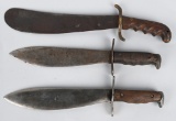 WWI BOLO KNIFE LOT M1917 & ,1904