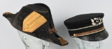 WWI U.S FORE & AFT HAT AND 1892 PATTERN VISOR HAT