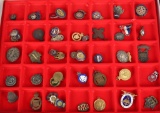 WWI - WWII BRITISH PIN AND MEDAL LOT