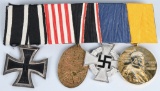 WWI IMPERIAL GERMAN - WWII 5 MEDAL BAR