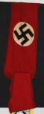 WWII NAZI GERMAN BANNER WITH ANGLED SIDE