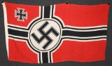 WWII NAZI GERMAN KRIEGSMARINE DUTCH MADE FLAG