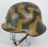 WWII NAZI GERMAN M 42 CAMOUFLAGE HELMET